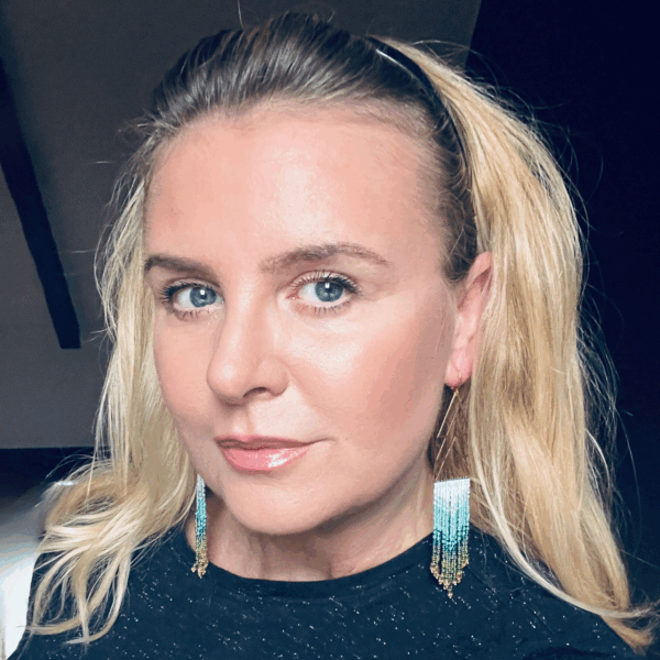 Aqua Cascade Fringe Earrings