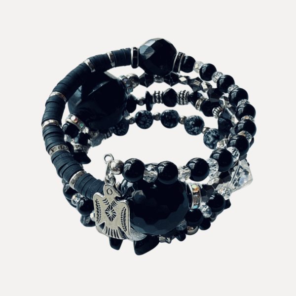 Moon Bird Beaded Wrap Bracelet - Image 2