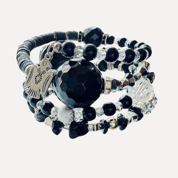 Moon Bird Beaded Wrap Bracelet - Image 3