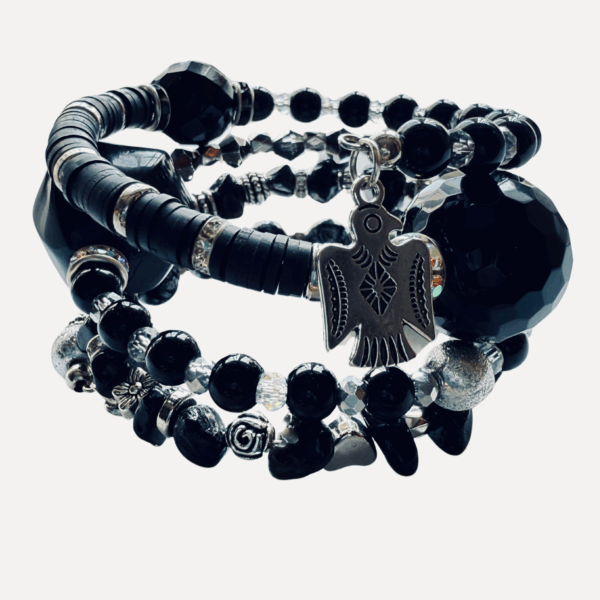 Moon Bird Beaded Wrap Bracelet - Image 7