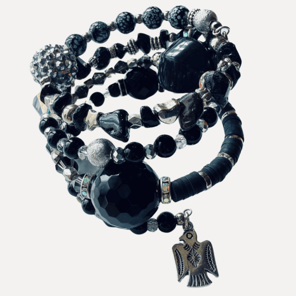 Moon Bird Beaded Wrap Bracelet - Image 9