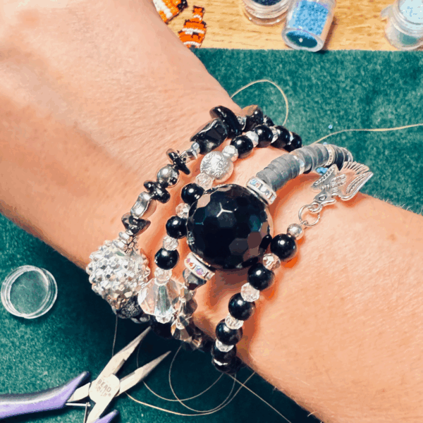 Moon Bird Beaded Wrap Bracelet - Image 11